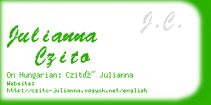 julianna czito business card